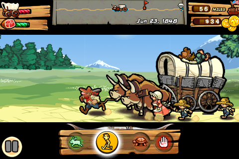 The Oregon Trail Iphone Game Review Hitting The Road Old School Style Nine Over Ten 9 10